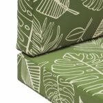 vidaXL Vankúš na vonkajšiu pohovku 3 pcs Design s listami Polyester – Obrázok 9