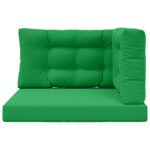 vidaXL Vankúš na vonkajšiu pohovku 3 pcs Zelená Polyester – Obrázok 6