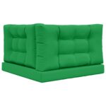 vidaXL Vankúš na vonkajšiu pohovku 3 pcs Zelená Polyester – Obrázok 7