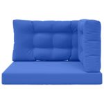 vidaXL Vankúš na vonkajšiu pohovku 3 pcs Královská modrá Polyester – Obrázok 6