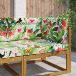 vidaXL Vankúš na vonkajšiu pohovku 3 pcs farebné Polyester