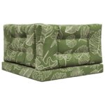 vidaXL Vankúš na vonkajšiu pohovku 3 pcs Design s listami Polyester – Obrázok 7