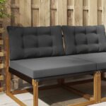 vidaXL Vankúš na vonkajšiu pohovku 2 pcs Antracit Polyester