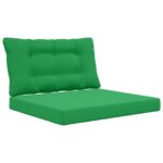 vidaXL Vankúš na vonkajšiu pohovku 2 pcs Zelená Polyester – Obrázok 2