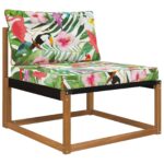 vidaXL Vankúš na vonkajšiu pohovku 2 pcs farebné Polyester – Obrázok 3