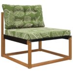 vidaXL Vankúš na vonkajšiu pohovku 2 pcs Design s listami Polyester – Obrázok 3
