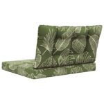vidaXL Vankúš na vonkajšiu pohovku 2 pcs Design s listami Polyester – Obrázok 7