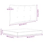 vidaXL Vankúš na vonkajšiu pohovku 2 pcs Tyrkysová Polyester – Obrázok 10