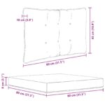 vidaXL Vankúš na vonkajšiu pohovku 3 pcs Zelená Polyester – Obrázok 9