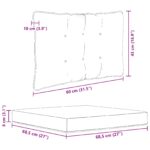 vidaXL Vankúš na vonkajšiu pohovku 3 pcs Čierny Polyester – Obrázok 10