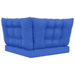 vidaXL Vankúš na vonkajšiu pohovku 3 pcs Královská modrá Polyester – Obrázok 7