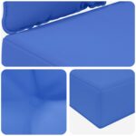vidaXL Vankúš na vonkajšiu pohovku 3 pcs Královská modrá Polyester – Obrázok 8