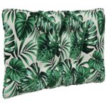 vidaXL Vankúš na vonkajšiu pohovku 3 pcs Vzor listov Polyester – Obrázok 5