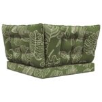 vidaXL Vankúš na vonkajšiu pohovku 3 pcs Design s listami Polyester – Obrázok 7