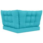 vidaXL Vankúš na vonkajšiu pohovku 3 pcs Tyrkysová Polyester – Obrázok 7