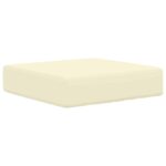 vidaXL Vankúš na vonkajšie sedenie Krémová 40 x 40 x 8 cm – Obrázok 2