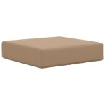 vidaXL Vankúš na vonkajšie sedenie Sivohnedá 40 x 40 x 8 cm – Obrázok 2