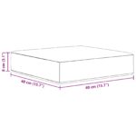 vidaXL Vankúš na vonkajšie sedenie Sivohnedá 40 x 40 x 8 cm – Obrázok 8