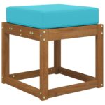 vidaXL Vankúš na vonkajšie sedenie Tyrkysová 40 x 40 x 8 cm – Obrázok 3