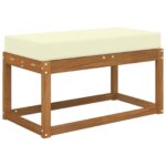 vidaXL Vankúš na vonkajšie sedenie Krémová 80 x 40 x 8 cm – Obrázok 3
