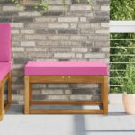 vidaXL Podložka na sedadlo Ružová 80 x 40 x 8 cm 100% polyester