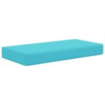 vidaXL Podložka na sedadlo Tyrkysová 80 x 40 x 8 cm 100% polyester – Obrázok 5