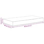 vidaXL Podložka na sedadlo Tyrkysová 80 x 40 x 8 cm 100% polyester – Obrázok 8