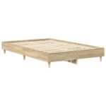 vidaXL Rám postele Sonoma 137 x 190 cm Kompozitné drevo – Obrázok 2
