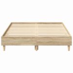 vidaXL Rám postele Sonoma 137 x 190 cm Kompozitné drevo – Obrázok 5