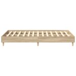 vidaXL Rám postele Sonoma 137 x 190 cm Kompozitné drevo – Obrázok 6