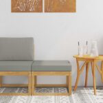 vidaXL Outdoor Hocker Pevné akáciové drevo Biela