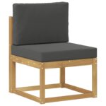 vidaXL Záhradná súprava gaučov Biela a antracitová 59 x 63 x 73 cm – Obrázok 2