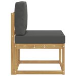 vidaXL Záhradná súprava gaučov Biela a antracitová 59 x 63 x 73 cm – Obrázok 4