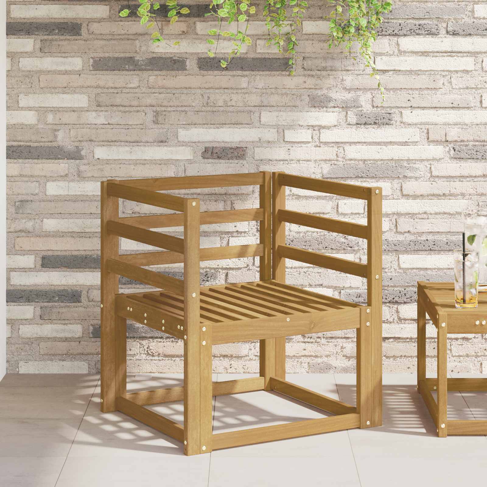 901514_1.jpg vidaXL Modul opierok 2 pcs Biela 59 x 4 x 73 cm Pevné akáciové drevo – Obrázok 1