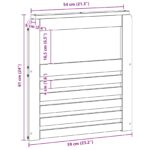 vidaXL Modul opierok rúk 2 pcs Biela 59 x 6 x 61 cm – Obrázok 9