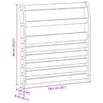 vidaXL Modul opierok rúk 2 pcs Biela 58,5 x 8 x 60 cm – Obrázok 9