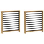 vidaXL Modul opierok rúk 2 pcs Biela 60 x 6 x 61 cm – Obrázok 2