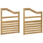 vidaXL Modul opierok rúk 2 pcs Biela 59 x 4 x 73 cm – Obrázok 2