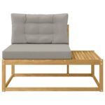vidaXL Vonkajšia koncová pohovka Biela 115 x 83 x 73 cm Polyester – Obrázok 3