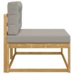 vidaXL Vonkajšia koncová pohovka Biela 115 x 83 x 73 cm Polyester – Obrázok 4