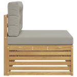 vidaXL Vonkajšia koncová pohovka s vankúšom Biela 115 x 83 x 73 cm – Obrázok 4