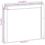 vidaXL Modul opierok rúk 2 pcs Biela 79 x 6 x 61 cm – Obrázok 9