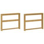 vidaXL Modul opierok 2 pcs Biela 78,5 x 10 x 61 cm – Obrázok 2