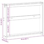 vidaXL Modul opierok 2 pcs Biela 78,5 x 10 x 61 cm – Obrázok 9