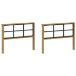 vidaXL Modul opierok rúk 2 pcs Biela 80 x 6 x 61 cm – Obrázok 2