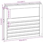 vidaXL Modul opierok rúk 2 pcs Biela 79 x 6 x 61 cm – Obrázok 9