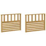 vidaXL Modul opierok rúk 2 pcs Biela 80 x 6 x 61 cm – Obrázok 2