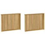 vidaXL Modul opierok rúk 2 pcs Biela 80 x 6 x 61 cm – Obrázok 2