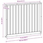 vidaXL Modul opierok rúk 2 pcs Biela 80 x 6 x 61 cm – Obrázok 9