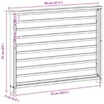 vidaXL Modul opierok rúk 2 pcs Biela 80 x 6 x 61 cm – Obrázok 9